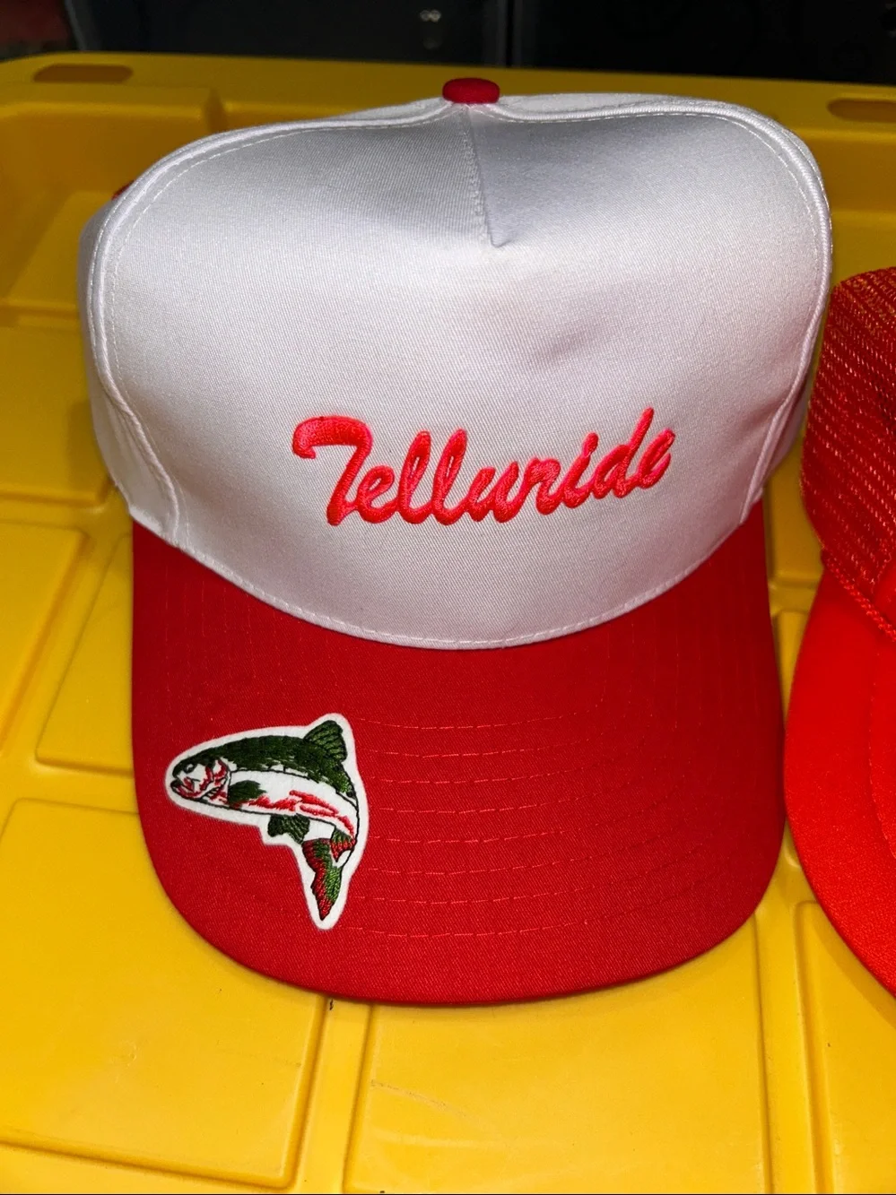 New! Set of 2 rainbow trout hats